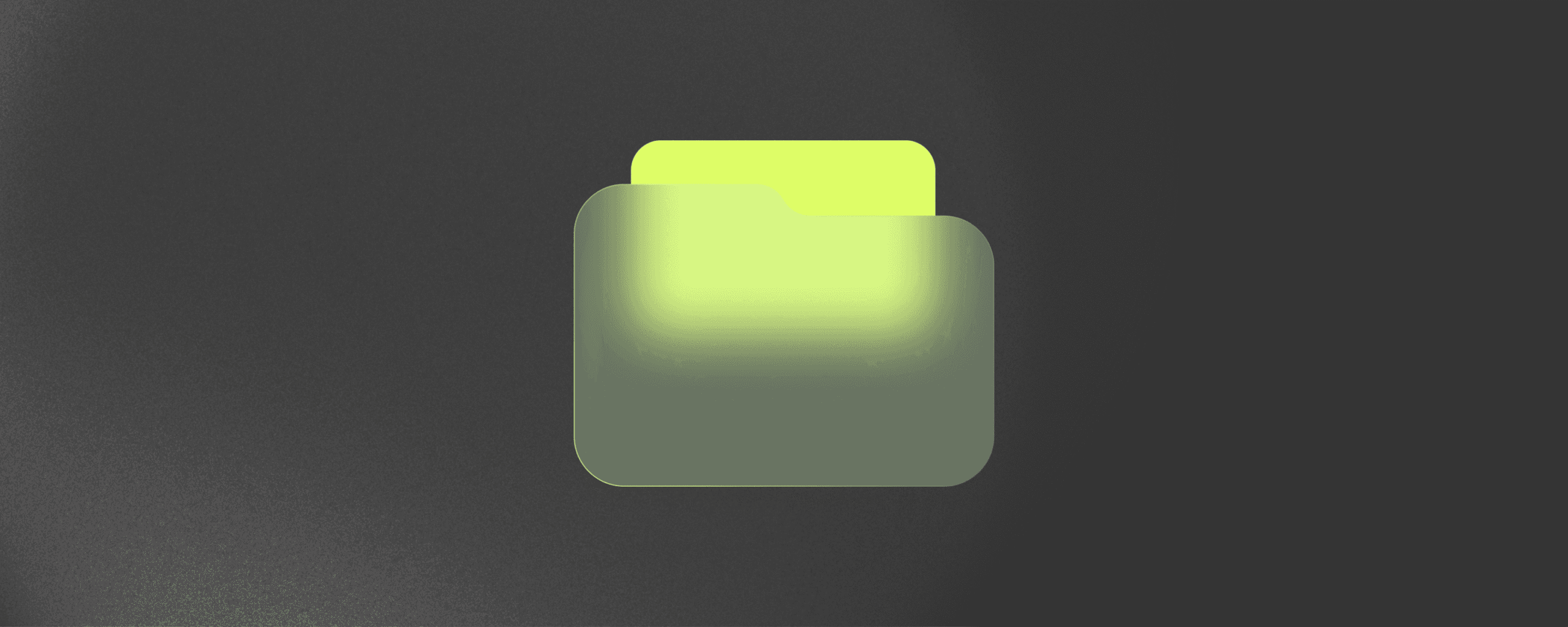 Lime green portfolio folder